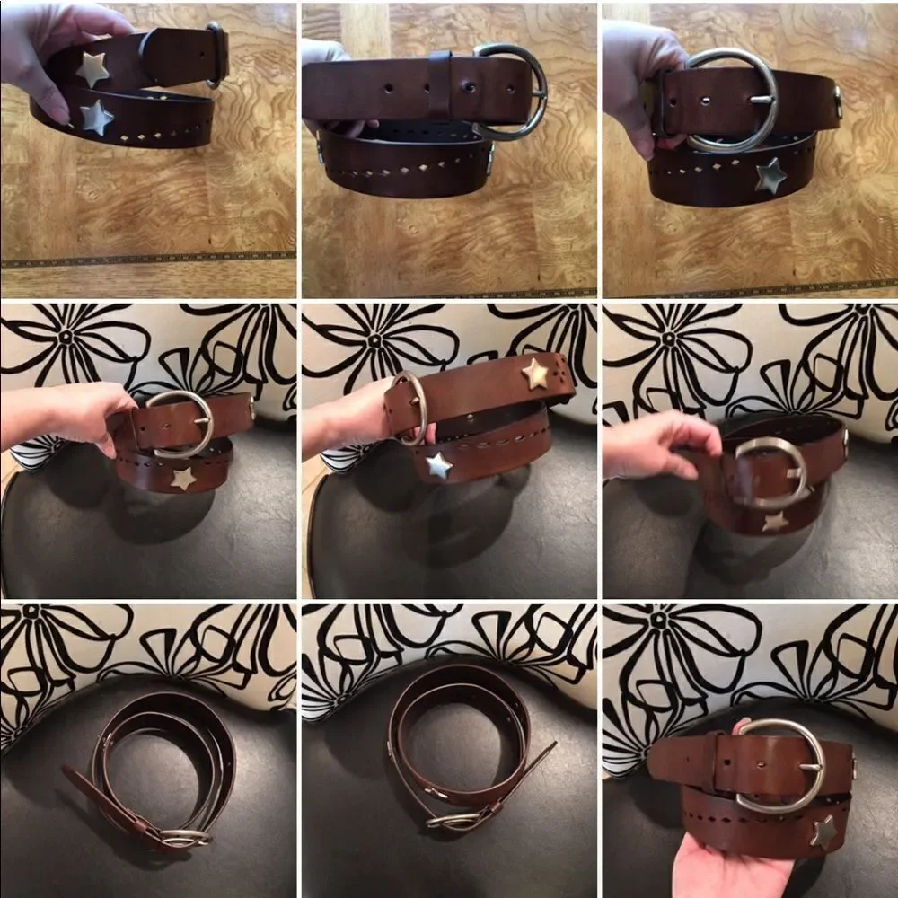 SILVER STAR Stud Diamond Punch-out Belt!